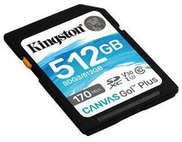 Alt view image 2 of 2 - Kingston Technology 512GB SDXC Canvas Go Plus 170r C10 UHS-I U3 V30 (Canada Retail)