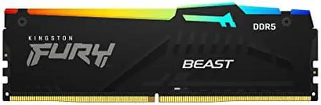 KINGSTON 16GB 4800MT/s DDR5 CL38 DIMM FURY Beast Black RGB