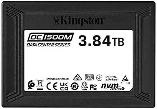 Alt view image 13 of 19 - Kingston DC1500M 3.84TB 2.5" U.2 PCIe NVMe Internal SSD SEDC1500M3840G