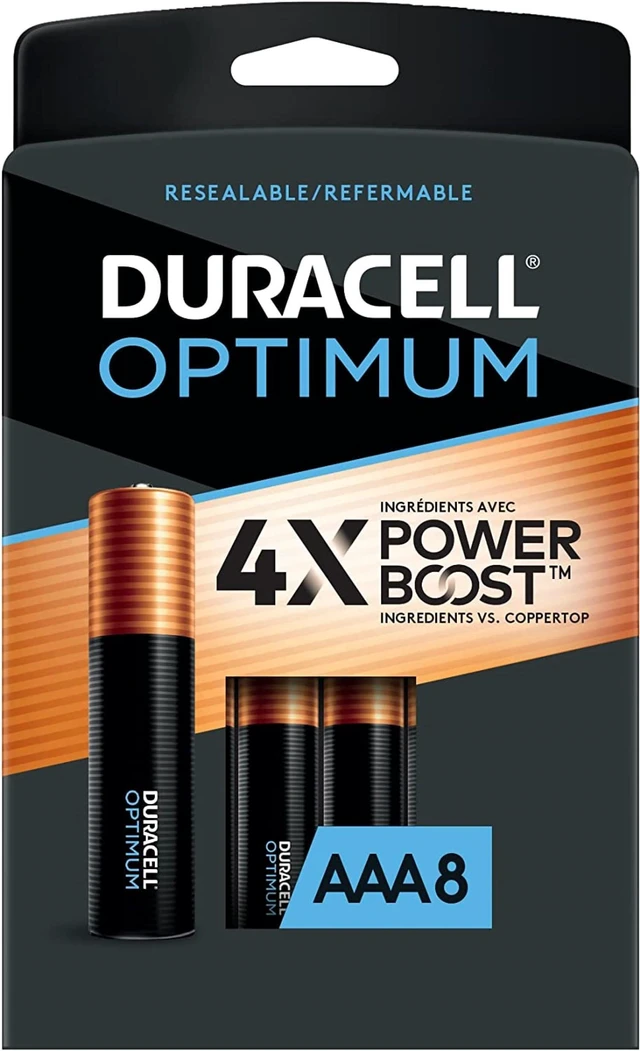 Main image of Duracell Optimum AAA Alkaline Battery (pack Of 8)