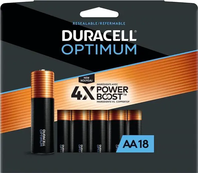 Main image of Duracell Optimum AA Alkaline Battery (pack Of 18)