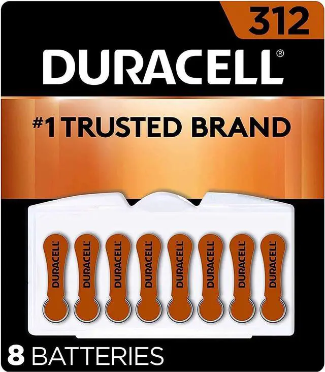 Alt view image 18 of 20 - DURACELL Hearing Aid Easy Tab 312 Zinc Air Battery, 8-pack