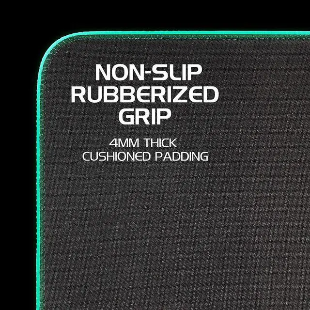 Alt view image 7 of 7 - ENHANCE Voltaic ENPCPLE100GAEW Illuminated Gaming Mouse Pad - Galaxy