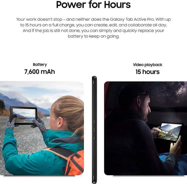 Alt view image 5 of 8 - Samsung Galaxy Tab Active Pro - tablet - Android - 64 GB - 10.1" - 3G, 4G