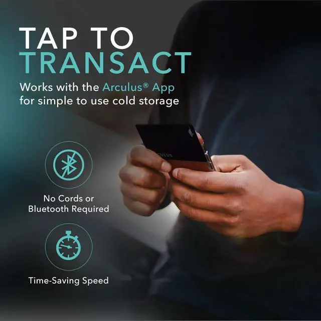 Alt view image 5 of 7 - The Arculus® Card: The More Secure Crypto & NFT Cold Storage Wallet. The Safer Way to Store Bitcoin, Ethereum, NFTs & Many More Coins. Sleek Metal Card