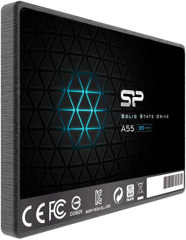 Alt view image 2 of 7 - Silicon Power 4TB SSD 3D NAND A55 SLC Cache Performance Boost SATA III 2.5" 7mm (0.28") SSD Internal Solid State Drive (SU004TBSS3A55S25NE)