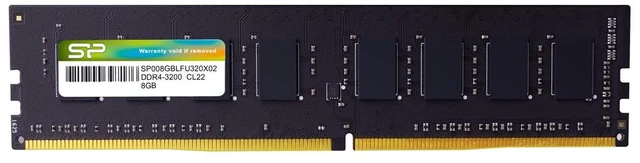 Main image of Silicon Power Memory Module DDR4 8GB 3200MHz PC4-25600 CL22 1.2V 288-Pin UDIMM Desktop PC Computer RAM Memory SP008GBLFU320X02