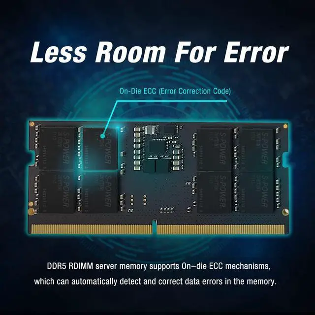 Alt view image 3 of 5 - Silicon Power DDR5 4800MT/s (PC5-38400) 16GB Single Pack 1.1V Laptop SODIMM SP016GBSVU480F02