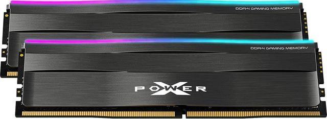 Silicon Power DDR4 16GB (8GBx2) Zenith RGB RAM Gaming 3200MHz (PC4 25600)  288-pin C16 1.35V UDIMM Desktop Memory Module - Low Voltage SP016GXLZU320BDD