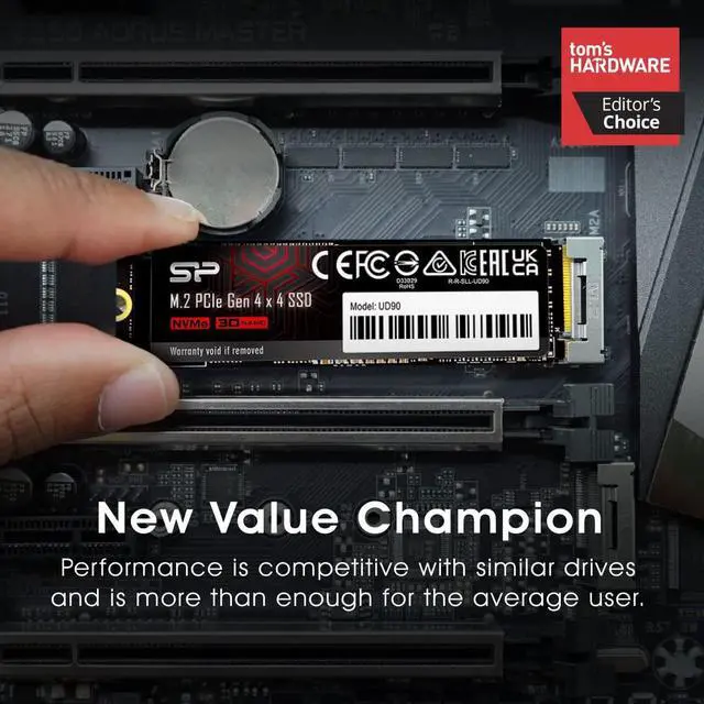 Alt view image 6 of 7 - Silicon Power 2TB UD90 NVMe 4.0 Gen4 PCIe M.2 SSD R/W up to 5,000/4,800 MB/s