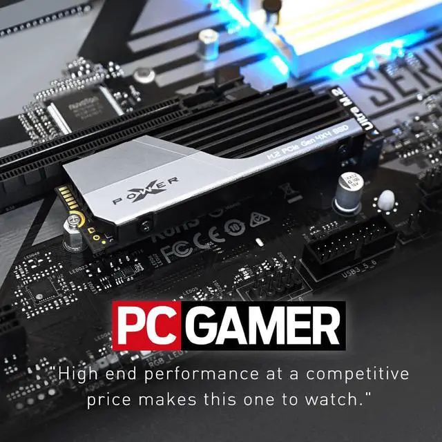 Alt view image 6 of 7 - Silicon Power 2TB XS70 - Works with Playstation 5, Nvme PCIe Gen4 M.2 2280 Internal Gaming SSD R/W Up to 7,300/6,800 MB/s