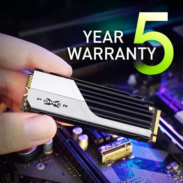 Alt view image 7 of 7 - Silicon Power 2TB XS70 - Works with Playstation 5, Nvme PCIe Gen4 M.2 2280 Internal Gaming SSD R/W Up to 7,300/6,800 MB/s