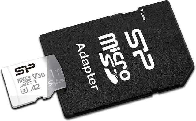 Alt view image 2 of 14 - Silicon Power 1TB Superior Micro SDXC UHS-I (U3), V30 4K A2, High Speed MicroSD Card with Adapter
