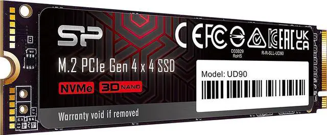 Alt view image 2 of 7 - Silicon Power 4TB UD90 NVMe 4.0 Gen4 PCIe M.2 SSD R/W up to 5,000/4,500 MB/s (SU04KGBP44UD9005SN)