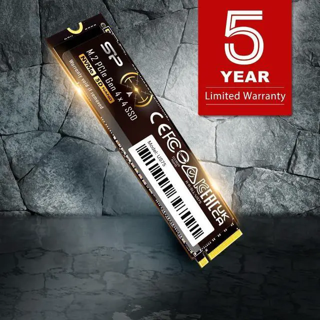 Alt view image 6 of 6 - Silicon Power 4TB US75 Nvme PCIe Gen4x4 M.2 2280 SSD R/W Up to 7,000/6,500 MB/s (SU04KGBP44US7505SN) Compatible with Playstation 5