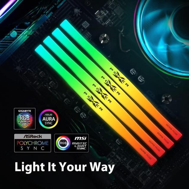 Alt view image 4 of 5 - Silicon Power DDR5 64GB (2x32GB) Zenith RGB 6000MHz (PC5-48000) 288-pin CL30 1.35V UDIMM Desktop Memory Module RAM SU064GXLWU60AFDFSK Black