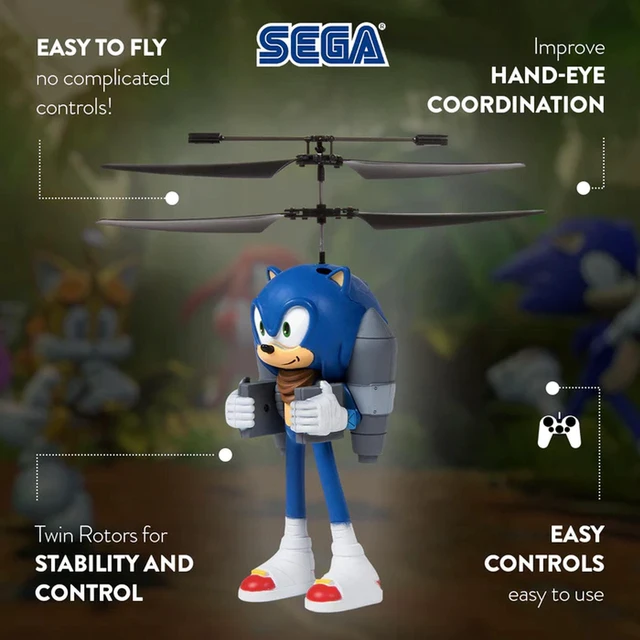 Alt view image 3 of 6 - SEGA Licensed Sonic Boom Jetpack 2CH IR RC Flying Figure