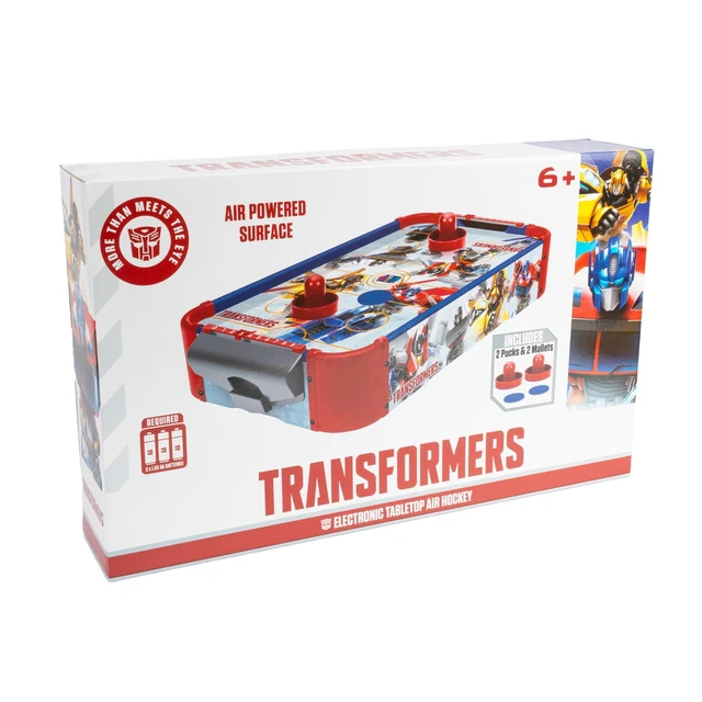 Alt view image 7 of 7 - Transformers Wooden Electronic Air Hockey Table