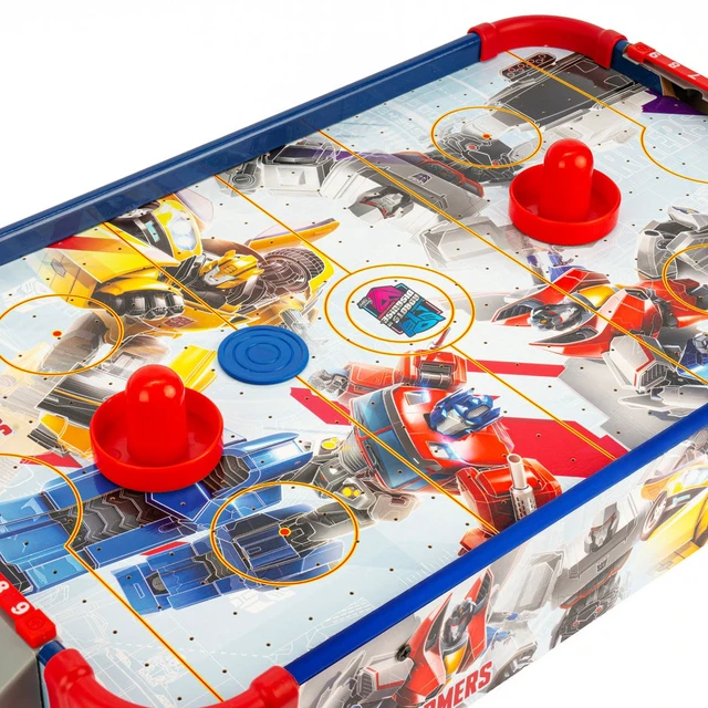 Alt view image 4 of 7 - Transformers Wooden Electronic Air Hockey Table