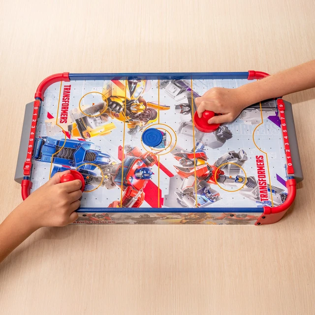 Alt view image 2 of 7 - Transformers Wooden Electronic Air Hockey Table