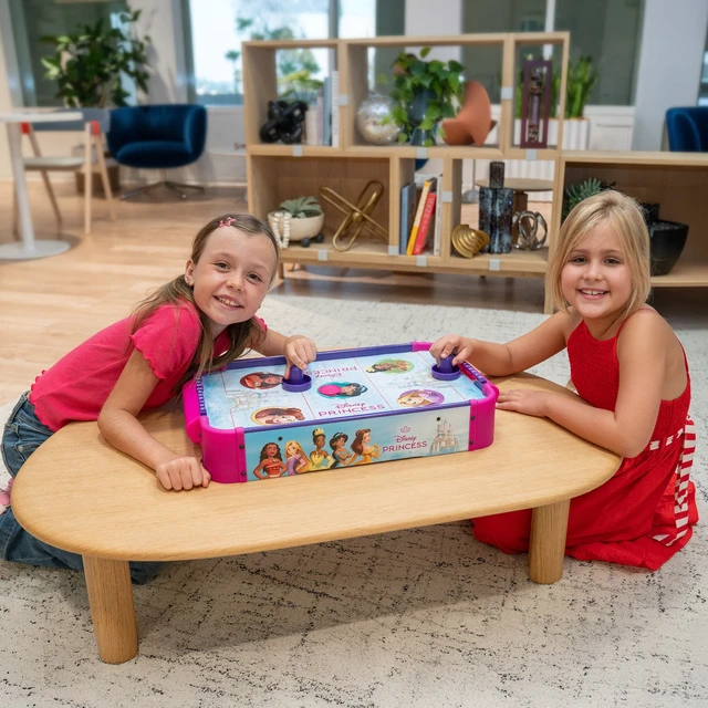 Alt view image 2 of 7 - Disney Princess Wooden Electronic Air Hockey Table