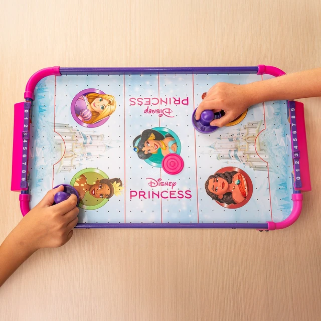 Alt view image 5 of 7 - Disney Princess Wooden Electronic Air Hockey Table