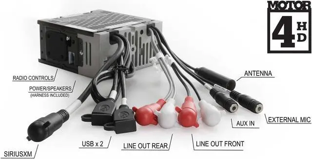 Alt view image 2 of 5 - RetroSound Europa DIN Radio Motor 4HD