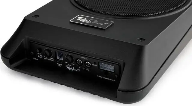 Alt view image 2 of 5 - Amplified Subwoofer System with Wiring Kit RetroSound Car Audio Retro Radio Stereo