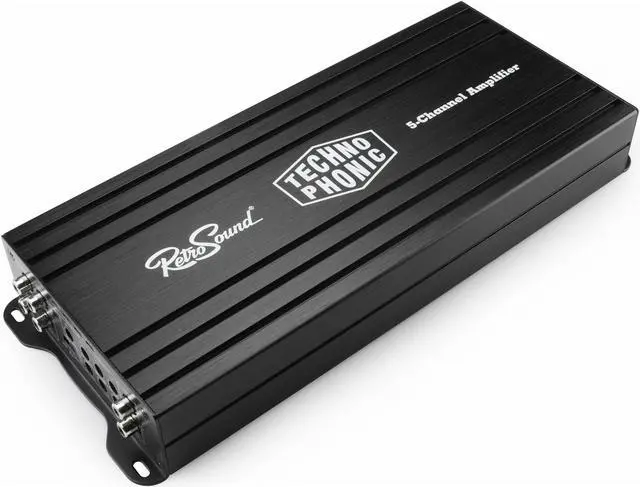 Alt view image 5 of 5 - Technophonic 5-channel Class D Power Amplifier with Wiring Kit