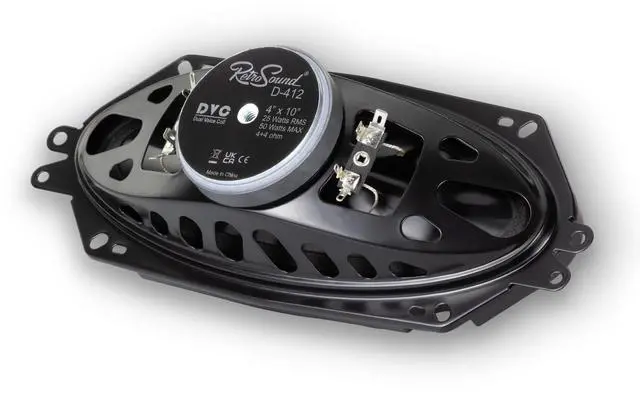 Alt view image 2 of 5 - RetroSound D-412 4" x 10" Replacement Dash Speaker for Classic Vehicles