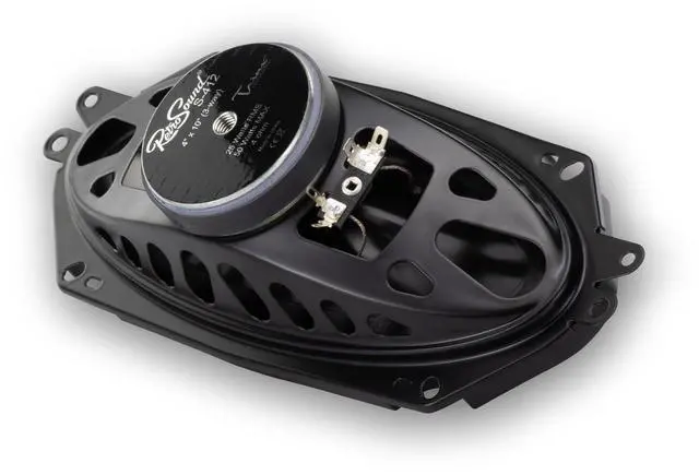 Alt view image 2 of 5 - RetroSound 4"x10" 3-Way Stereo Speaker Pair