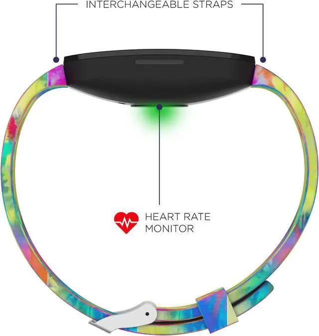 Alt view image 3 of 6 - Fitness Watch iTouch Active Heart Rate, Step Counter, Message, IP68 Swimming Waterproof for Women and Men, Touch Screen, Compatible with iPhone and Android (Tie Dye)
