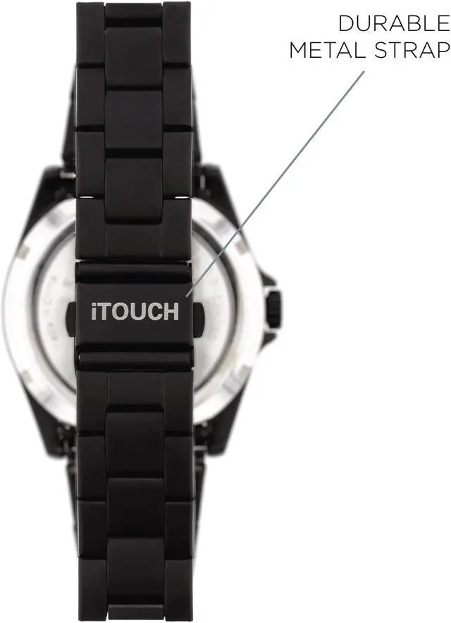 Alt view image 3 of 7 - iTouch Connected Hybrid Smartwatch Fitness Tracker Heart Rate Step Counter Sleep Monitor Connected GPS Notifications IP68 Waterproof for Women and Men up to 30 Day Battery Compatible w Android & iOS