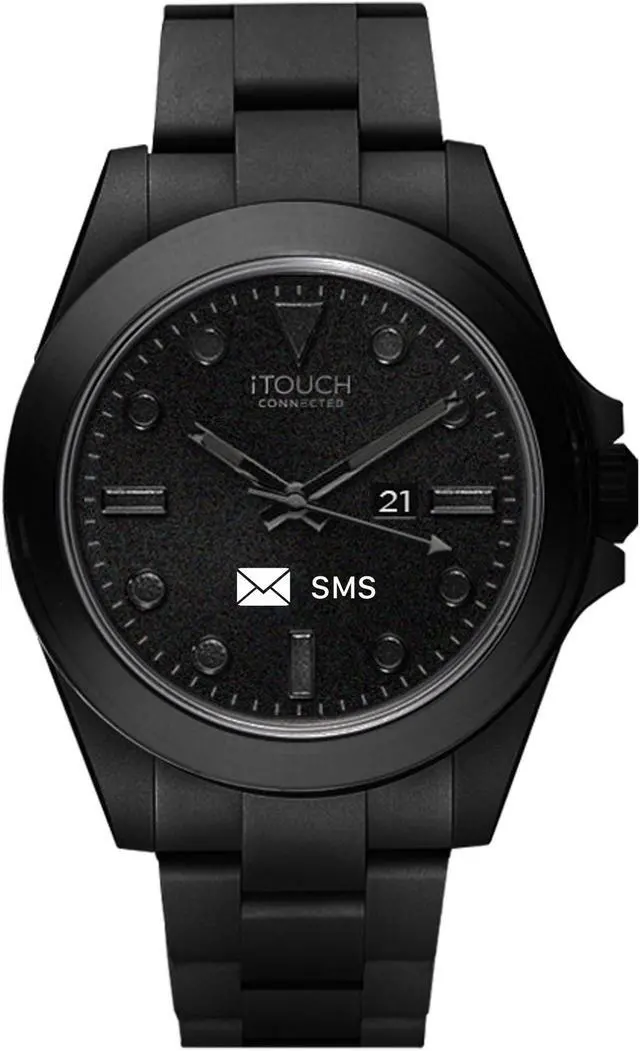 Main image of iTouch Connected Hybrid Smartwatch Fitness Tracker Heart Rate Step Counter Sleep Monitor Connected GPS Notifications IP68 Waterproof for Women and Men up to 30 Day Battery Compatible w Android & iOS