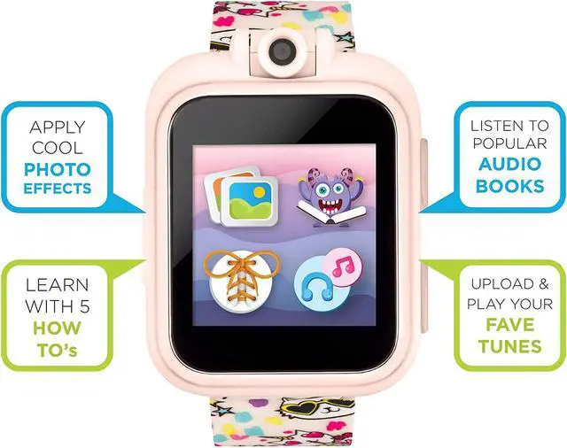 Alt view image 2 of 7 - Smart Watch for Kids PlayZoom 2 - Video Camera Selfies STEM Learning Educational Fun Games, MP3 Music Player Audio Books Touch Screen Sports Digital Watch Gift for Kids Toddlers Boys Girls Fun Prints
