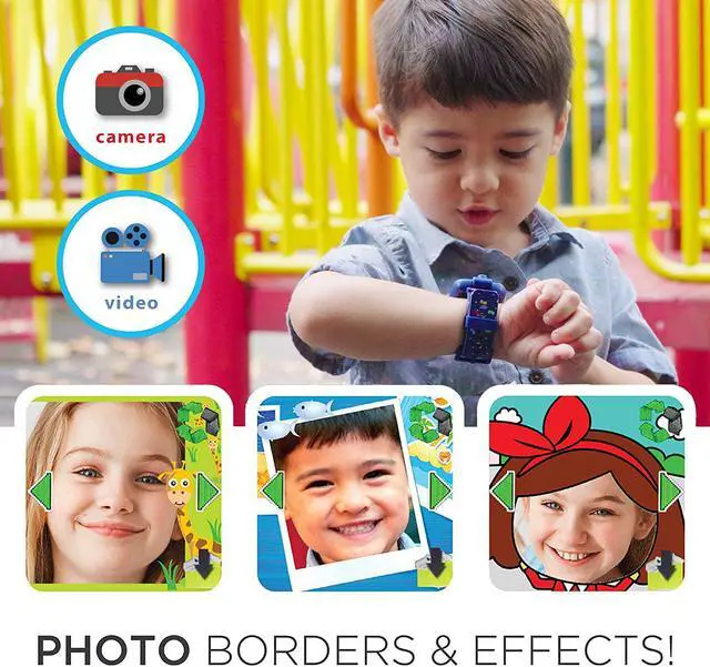Alt view image 4 of 6 - Justice League Official Smartwatch for Kids by PlayZoom - Swivel Camera with Video Record, Educational Games and Activities, Alarm, Calendar, Stopwatch, and Camera Remote