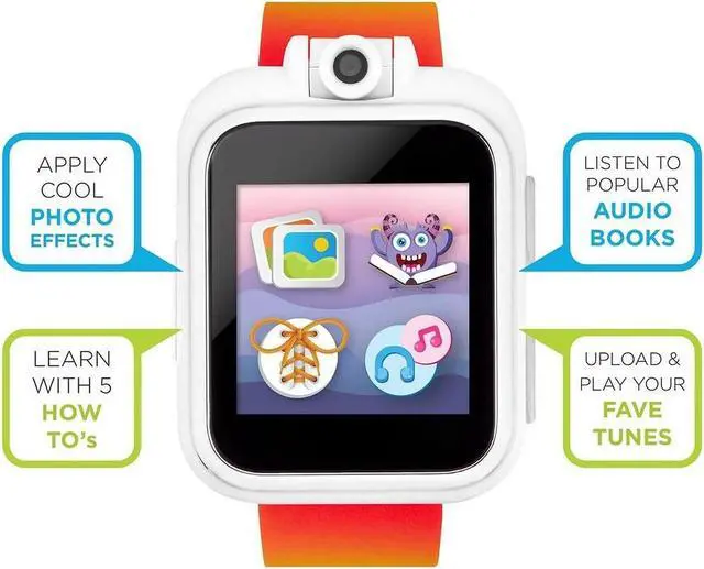 Alt view image 5 of 7 - Smart Watch for Kids PlayZoom 2 - Video Camera Selfies STEM Learning Educational Fun Games, MP3 Music Player Audio Books Touch Screen Sports Digital Watch Gift for Kids Toddlers Boys Girls Fun Prints