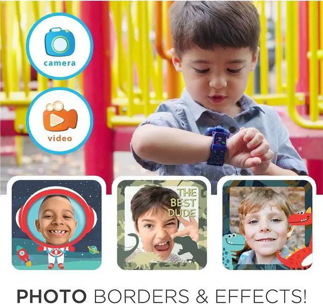 Alt view image 6 of 7 - Smart Watch for Kids PlayZoom 2 - Video Camera Selfies STEM Learning Educational Fun Games, MP3 Music Player Audio Books Touch Screen Sports Digital Watch Gift for Kids Toddlers Boys Girls Fun Prints