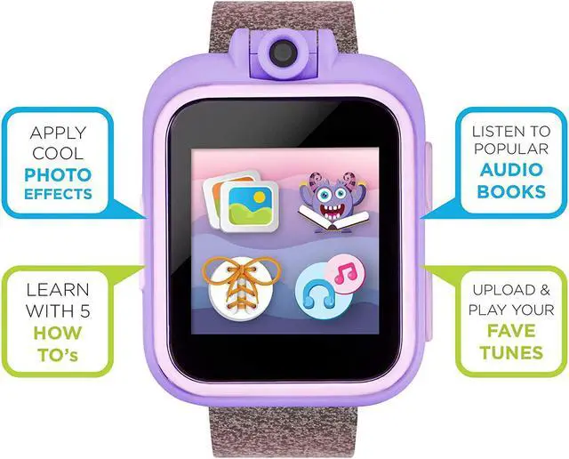 Alt view image 2 of 7 - Kids Smart Watch PlayZoom 2 - Video Camera Selfies STEM Learning Educational Fun Games, MP3 Music Player Audio Books Touch Screen Sports Digital Watch Gift for Kids Toddlers Boys Girls Fun Prints