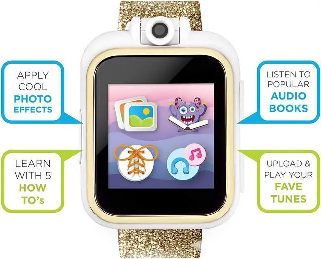 Alt view image 4 of 7 - PlayZoom 2 Kids Smartwatch & Headphones - Video Camera Selfies STEM Learning Educational Fun Games, MP3 Music Player Audio Books Touch Screen Sports Digital Watch Gift for Kids Toddlers Boys Girls