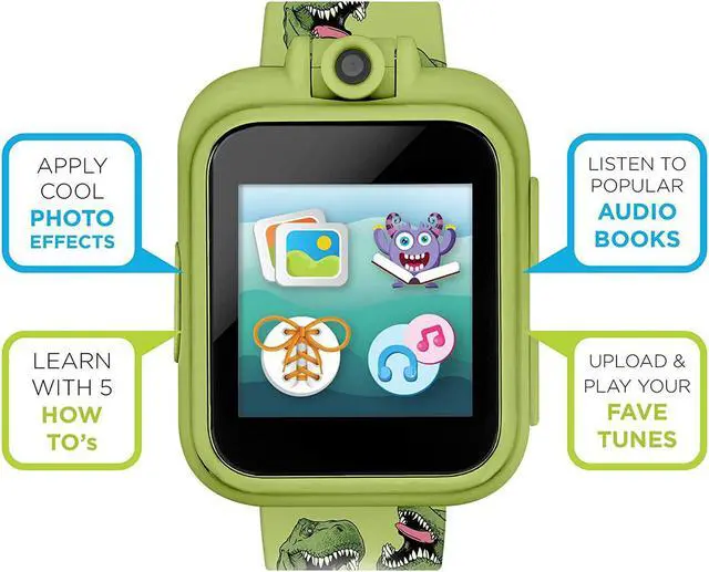 Alt view image 2 of 7 - Smart Watch for Kids PlayZoom 2 - Video Camera Selfies STEM Learning Educational Fun Games, MP3 Music Player Audio Books Touch Screen Sports Digital Watch Gift for Kids Toddlers Boys Girls Fun Prints