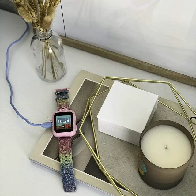 Alt view image 7 of 7 - PlayZoom Smartwatch for Kids Charger Cable, Replacement USB Charging Cord for PlayZoom Children's Smartwatches, Compatible ONLY for The PlayZoom Kids Smartwatch (Pink, 5 Feet)