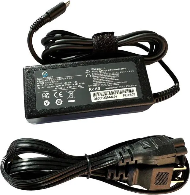 Main image of 65W USB C Type for HP Chromebook Lenovo Acer Asus Samsung Power Laptop Charger