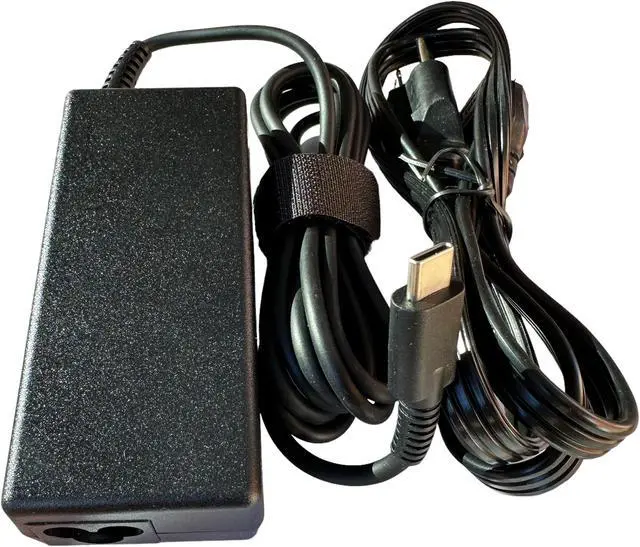 Alt view image 2 of 7 - 65W USB C Type for HP Chromebook Lenovo Acer Asus Samsung Power Laptop Charger