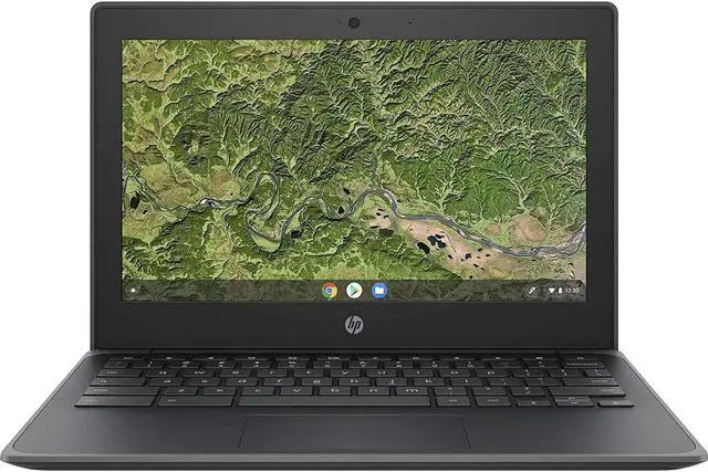 Alt view image 7 of 10 - HP Chromebook 11A G8 4GB 32GB eMMC AMD 1.6GHz ChromeOS, Gray