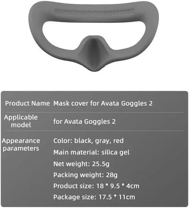Alt view image 2 of 7 - Avata Goggles 2 Eye Mask Silicone Protective Cover Headband Strap for DJI Avata G2 VR Glasses Accessories