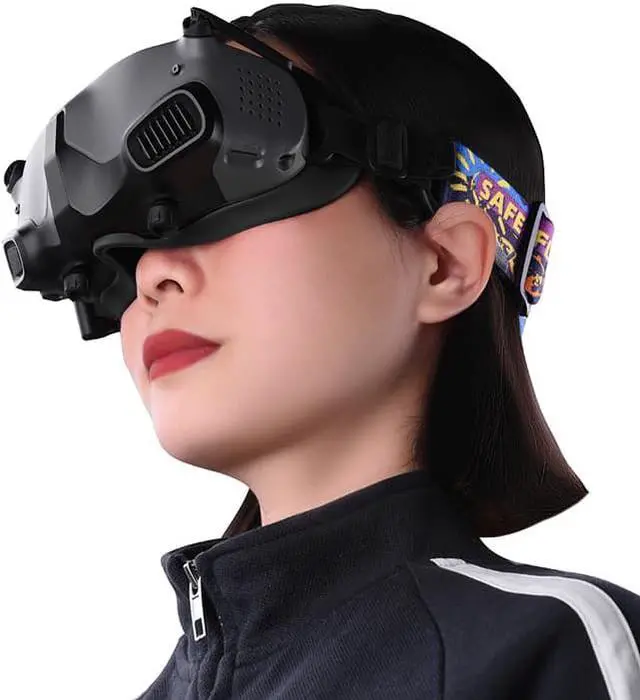 Alt view image 6 of 7 - Avata Goggles 2 Eye Mask Silicone Protective Cover Headband Strap for DJI Avata G2 VR Glasses Accessories Black