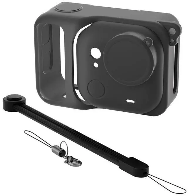 Alt view image 7 of 7 - Wtohoby Silicone Case for Insta360 Go Ultra Scratch-proof Sleeve Lens Cover Cap Protector Lanyard Action Camera Protective Accessories Kit