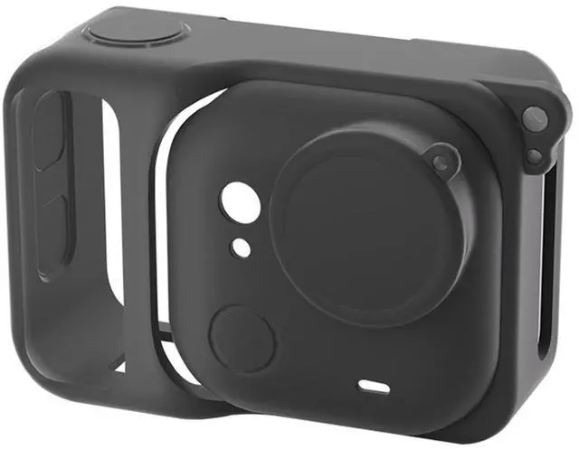 Alt view image 4 of 7 - Wtohoby Silicone Case for Insta360 Go Ultra Scratch-proof Sleeve Lens Cover Cap Protector Lanyard Action Camera Protective Accessories Kit