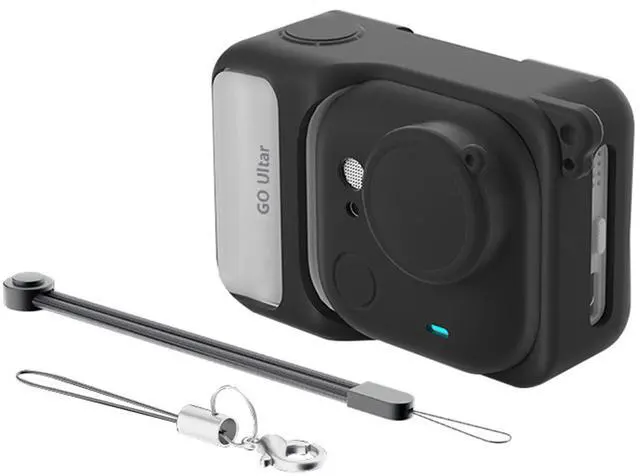 Main image of Wtohoby Silicone Case for Insta360 Go Ultra Scratch-proof Sleeve Lens Cover Cap Protector Lanyard Action Camera Protective Accessories Kit